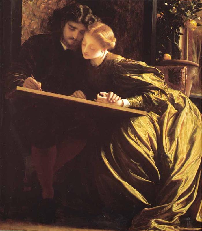 Lord Frederic Leighton The Painters Honeymoon oil painting image